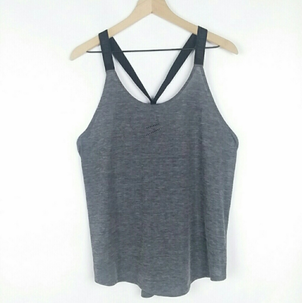 Nike loose fit racer back gray athletic tank